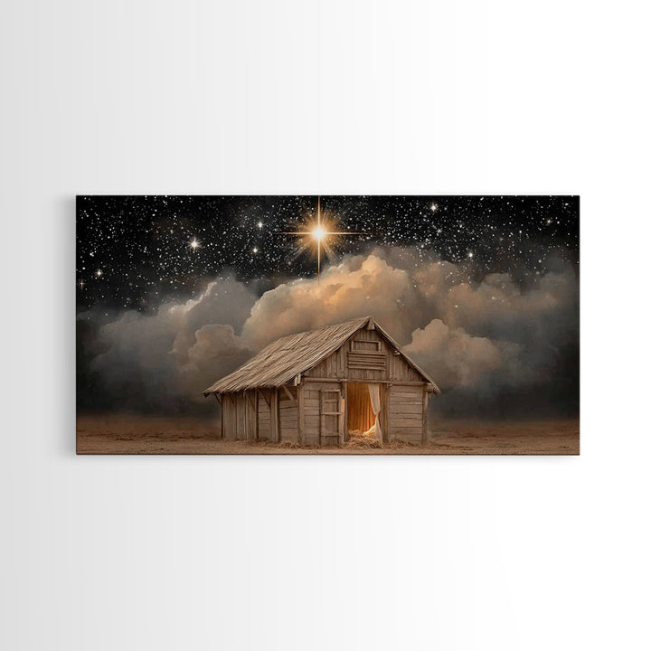 Star of Wonder – Framed Canvas Print – Christian Wall Art – Christian Christmas Art – Christmas Canvas Wall Art – Christian Art Canvas – Fr