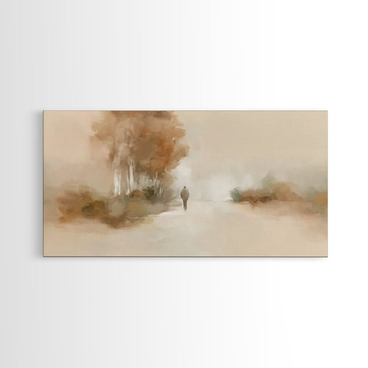 Autumn Journey – Framed Canvas Print – Christian Wall Art – Jesus Painting – Christian Art Canvas – Christian Art Print – Christian Gift Id