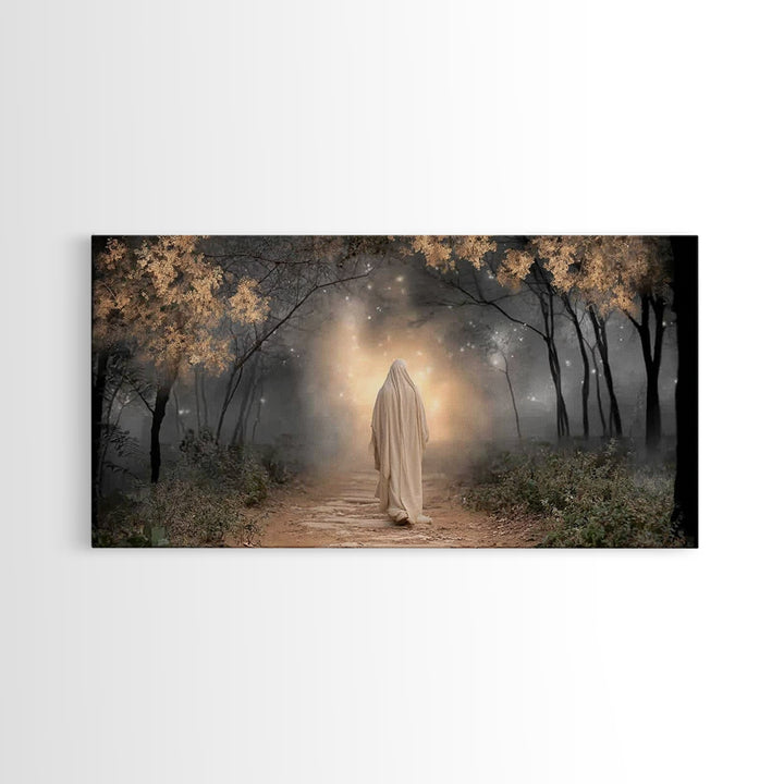 Sacred Pathway – Framed Canvas Print – Jesus Painting – Christian Art Canvas – Christian Wall Art – Modern Christian Art – Christian Art Pr