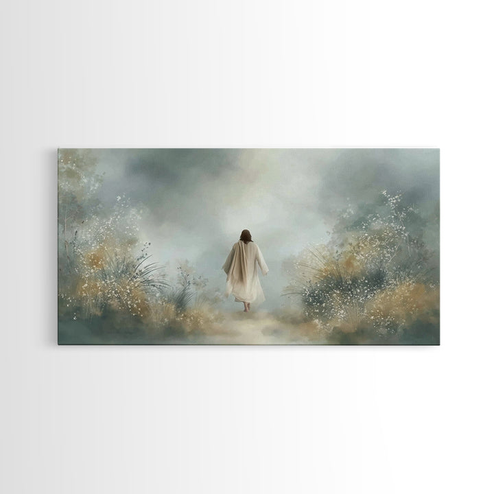 Heavenly Ascent – Framed Canvas Print – Christian Art – Christian Wall Art – Jesus Painting – Christian Art Canvas – Subtle Christian Art