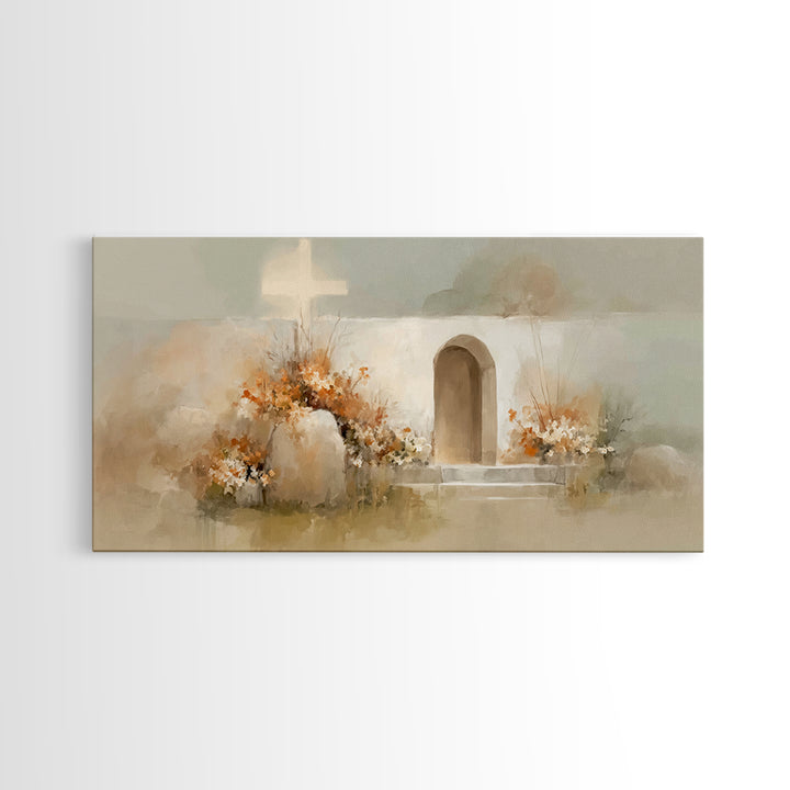 Garden of Light | Framed Canvas Print | Christian Art Canvas | Christian Wall Art | Christian Decor | Christian Art | Subtle Christian Art