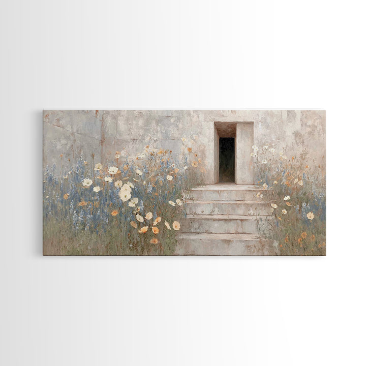 Morning Grace, Framed Canvas Print, Christian Wall Art, Christian Art Canvas, Christian Decor, Christian Art, Subtle Christian Art
