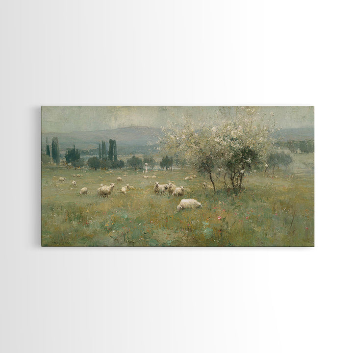 White Blossom Mercy | Framed Canvas Print | Christian Wall Art | Christian Art Canvas | Jesus Painting | Christmas Art