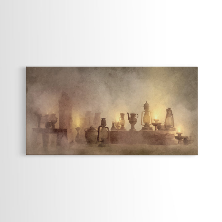 Golden Vessels – Framed Canvas Print – Christian Wall Art – Christian Art Canvas – Christian Christmas Art – Christian Gift – Jesus Paintin