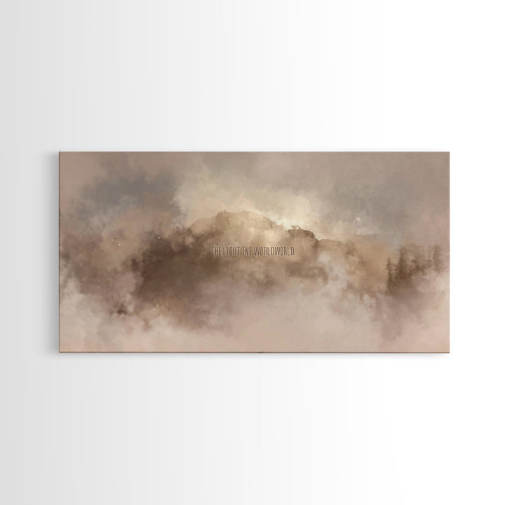 Dawn Of Glory | Framed Canvas Print | Christian Wall Art | Christian Art Print | Christmas Art | Moody Christian Art | Christian Christmas