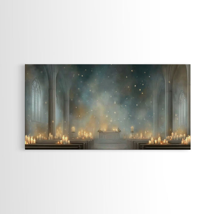 Sanctuary Light, Framed Canvas Print, Christian Wall Art, Christian Art Canvas, Christian Christmas Decor, Christian Gift Ideas, Christian