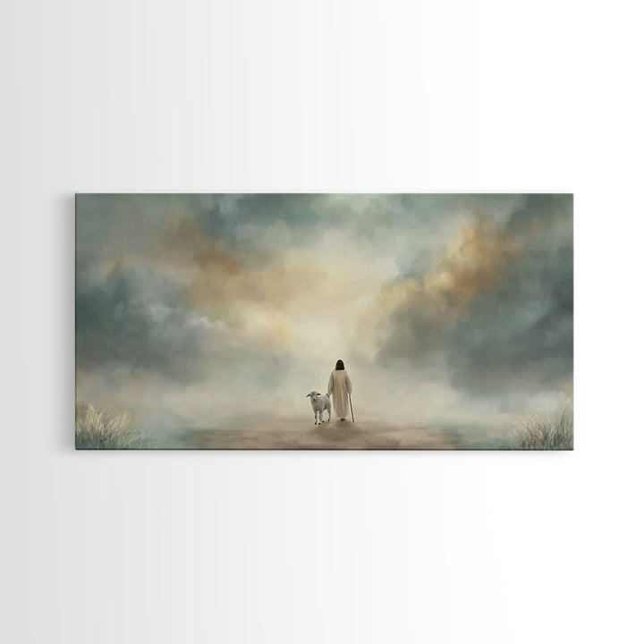Heavenly Path – Framed Canvas Print – Christian Art Canvas – Christian Wall Art – Modern Christian Art – Jesus Painting – Christian Decor