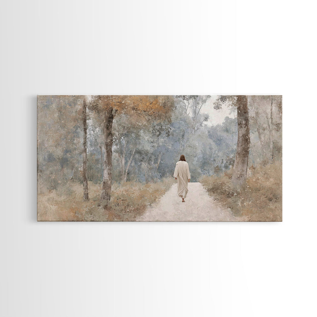 Morning Ascend | Framed Canvas Print | Christian Art Canvas | Christian Painting | Subtle Christian Art | Jesus Wall Art