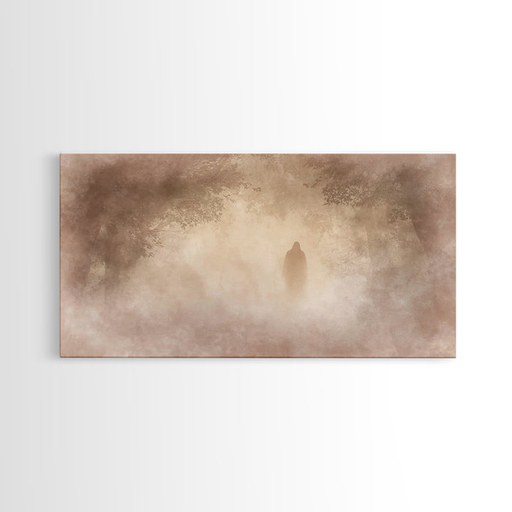 Dawn Of Hope – Framed Canvas Print – Christian Wall Art – Moody Christian Art – Christian Art Canvas – Jesus Painting – Christmas Art Print