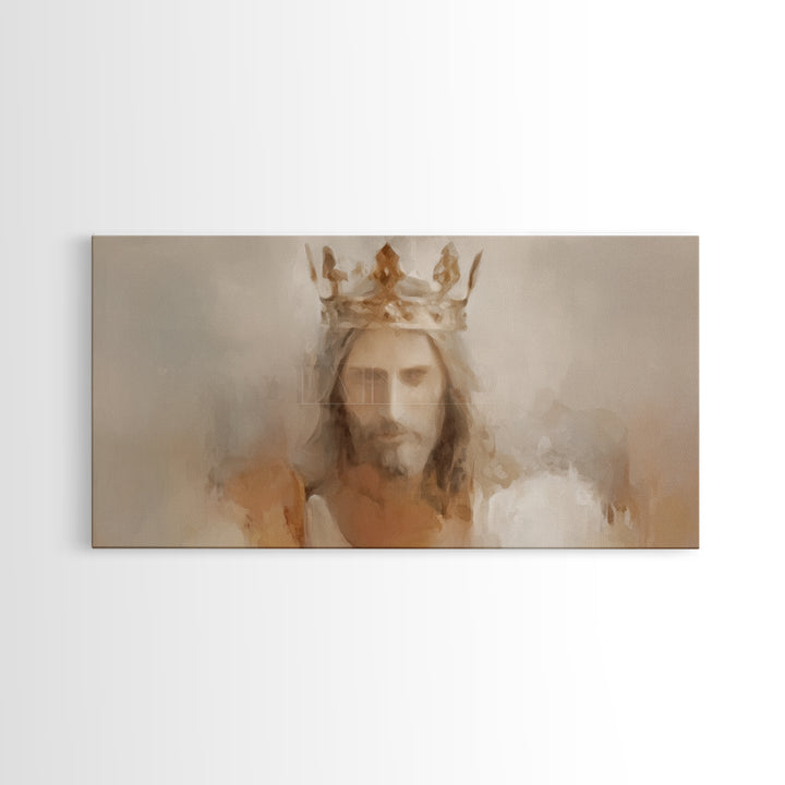 Crown Of Glory | Framed Canvas Print | Christian Art Canvas | Jesus Painting | Modern Christian Art | Christian Wall Art | Christian Art Pr