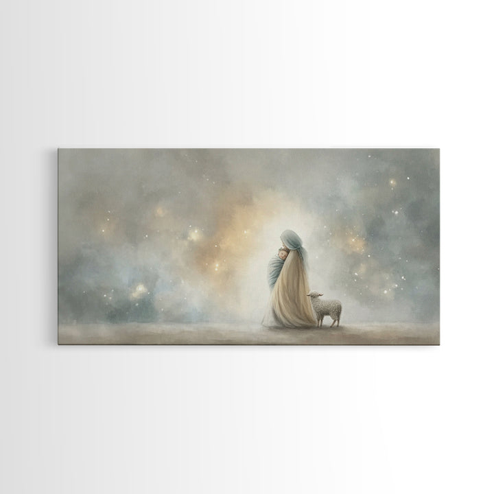 Holy Night Crown | Framed Canvas Print | Christian Art Print | Jesus Painting | Christian Christmas Art | Christian Art Canvas | Christmas