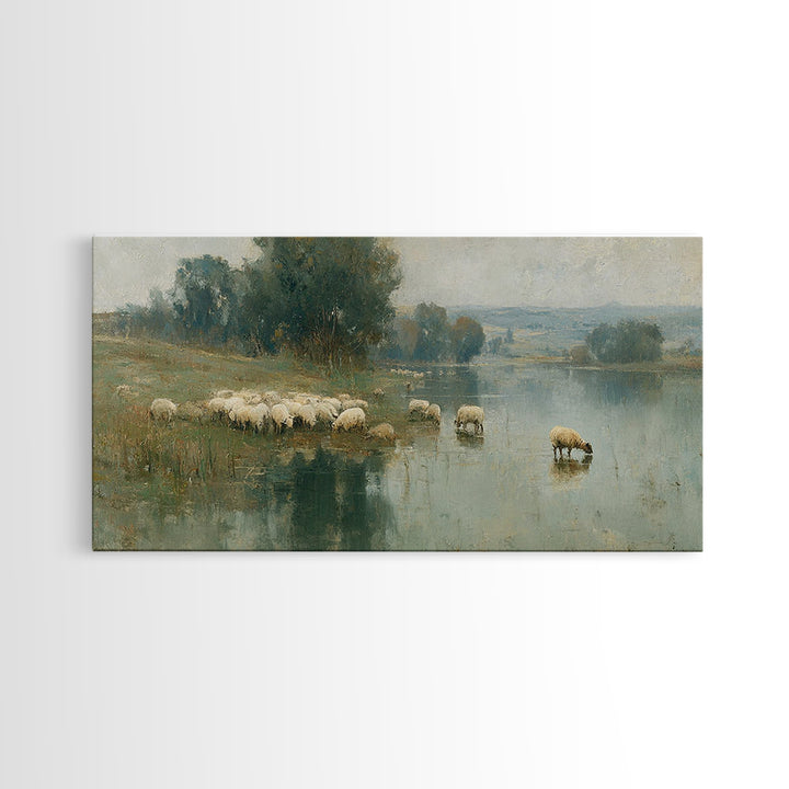 Still Waters Peace | Framed Canvas Print | Christian Wall Art | Christian Art Canvas | Christian Art | Christian Paintings | Christian Deco