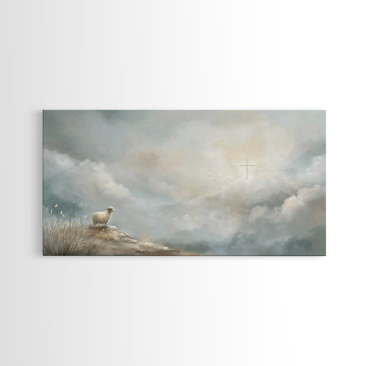 Dawn Of Redemption | Framed Canvas Print | Christian Art Canvas | Christian Wall Art | Christian Art | Christian Paintings | Christian Deco