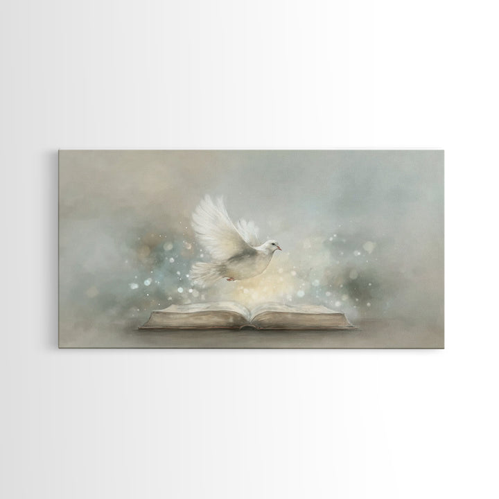 Holy Illumination – Framed Canvas Print – Christian Wall Art – Christian Art Canvas – Minimalist Christian Art – Christian Painting – Chris