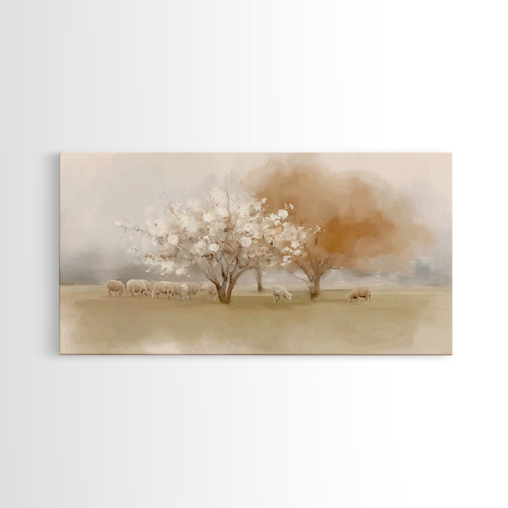 Orchard Of Faith – Framed Canvas Print – Christian Art Canvas – Christian Wall Art – Christian Christmas Art – Jesus Painting – Christmas A