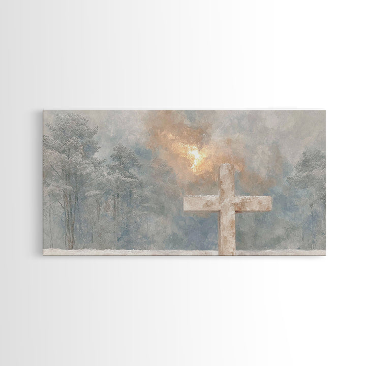 Holy Dawn – Framed Canvas Print – Christian Wall Art – Christian Art Canvas – Christmas Art – Christian Christmas Art – Subtle Christian Ar