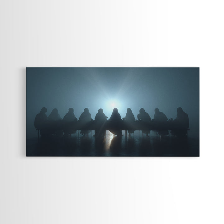 Sacred Gathering - Framed Canvas Print - Christian Wall Art - Jesus Painting - Christian Art Canvas - Christian Christmas Art