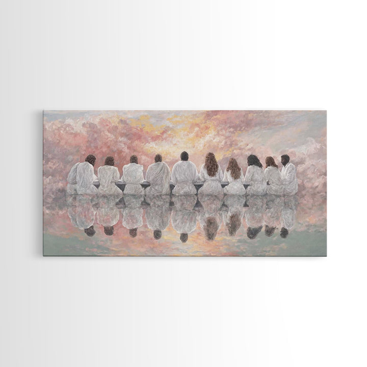 Dawn Of Grace | Framed Canvas Print | Christian Art Canvas | Christian Wall Art | Unique Christian Art | Jesus Painting | Christmas Art