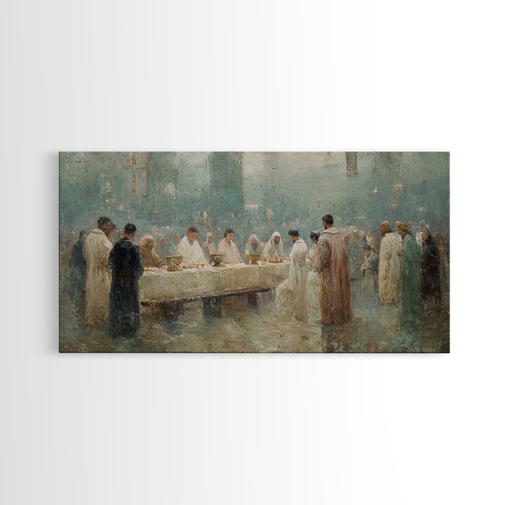 Gathered In Light | Framed Canvas Print | Christian Wall Art | Christian Art Print | Abstract Christian Art | Christian Art Canvas | Jesus
