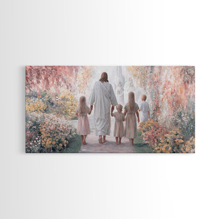 Starry Wonder – Framed Canvas Print – Christian Wall Art – Christmas Art – Christian Christmas Decor – Moody Christmas Art – Christian Art