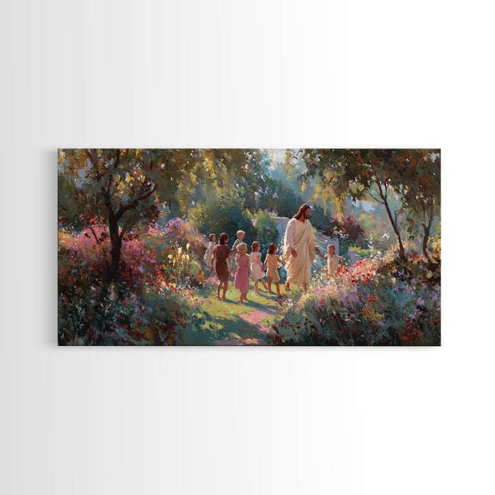 Children Of Hope | Framed Canvas Print | Christian Wall Art | Jesus Painting | Christian Art Canvas | Large Christian Art | Christian Chris