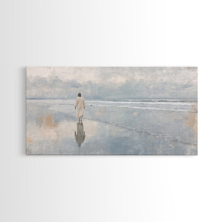 Celestial Morning – Framed Canvas Print – Christian Christmas Art – Christian Art Canvas – Jesus Painting – Modern Christian Art – Christia