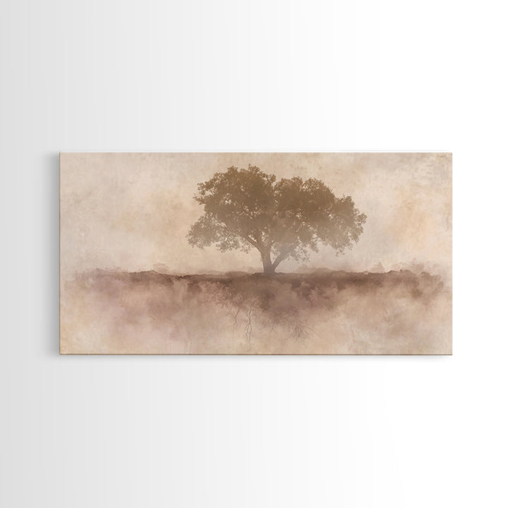 Veil Of Roots – Framed Canvas Print – Minimalist Christian Art – Christian Art Canvas – Christian Wall Art – Christian Art Gift – Subtle Ch