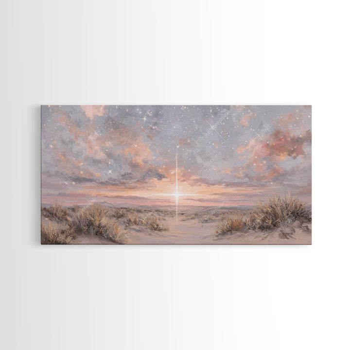 Radiant Messiah | Framed Canvas Print | Christian Christmas Art | Christian Wall Art | Jesus Painting | Christmas Art | Christian Art Canva