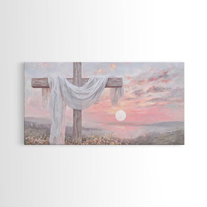 Humble Pasture – Framed Canvas Print – Christian Christmas Art – Christian Art Canvas – Vintage Christian Art – Christian Painting – Christ