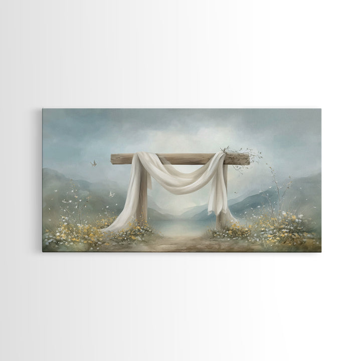 Morning Mercy | Framed Canvas Print | Christian Wall Art | Christian Art Canvas | Moody Christian Art | Christian Christmas Art | Christian