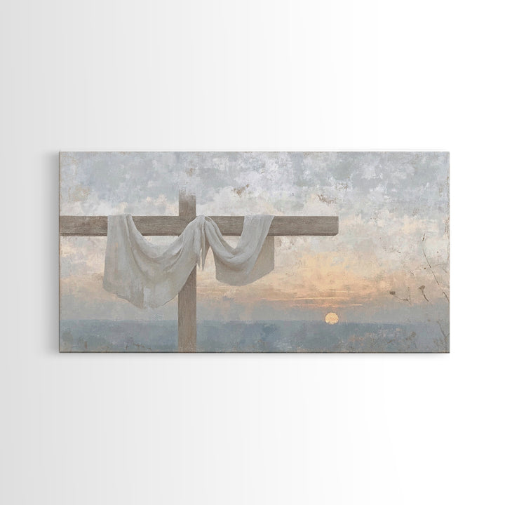 Risen Dawn – Framed Canvas Print – Christian Wall Art – Christian Art Canvas – Christian Decor For Home – Christmas Wall Art – Christian Gi