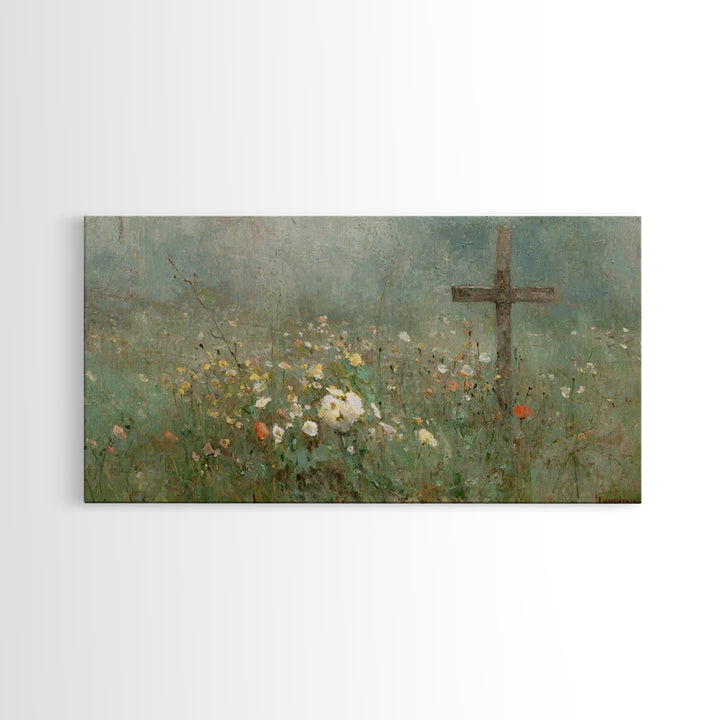 Morning Of Grace | Framed Canvas Print | Christian Wall Art | Christian Art Canvas | Subtle Christian Paintings | Christian Art Work | Chri