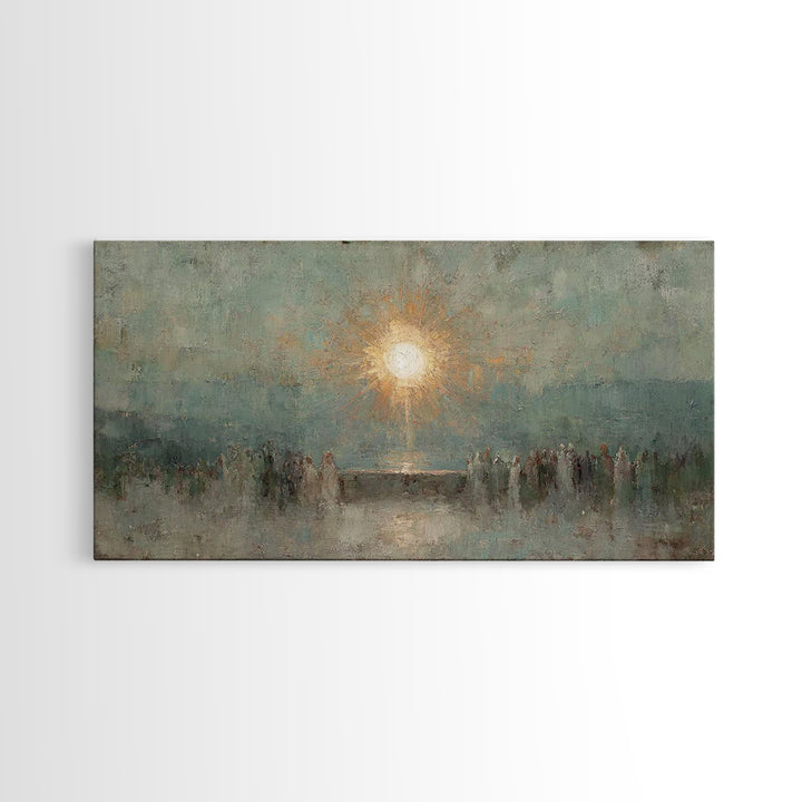 Light Of Salvation – Framed Canvas Print – Christian Wall Art – Christian Art Canvas – Vintage Christian Art – Christian Art Work – Christi