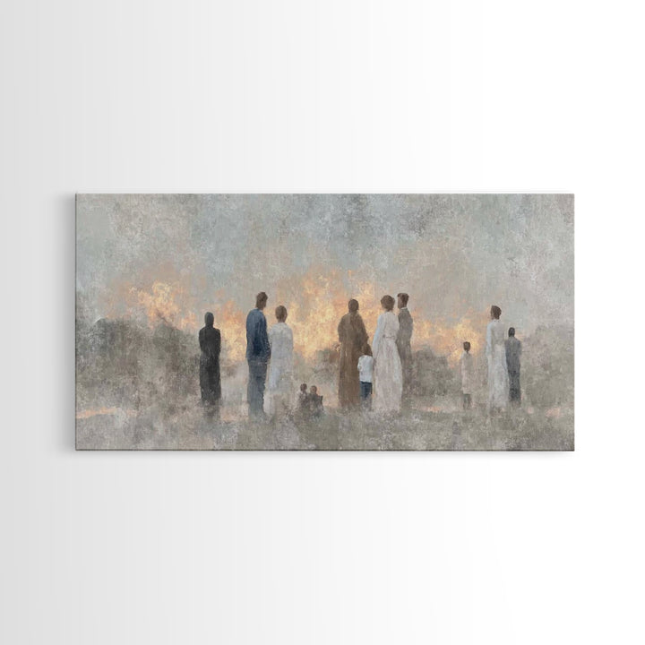 Dawn Of Hope – Framed Canvas Print – Christian Wall Art – Christian Art Work – Minimalist Christian Art – Christian Art Canvas