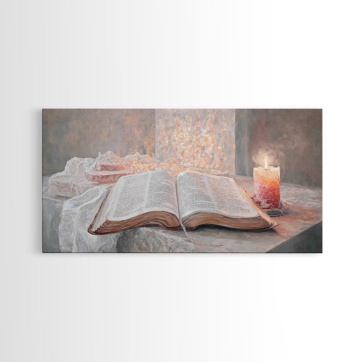 Sacred Stillness – Framed Canvas Print – Christian Wall Art – Christian Art Canvas – Vintage Christian Art – Faith Art
