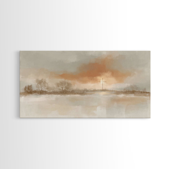 Morning Grace – Framed Canvas Print – Christian Wall Art – Christian Art Canvas – Subtle Christian Art – Christmas Art Prints