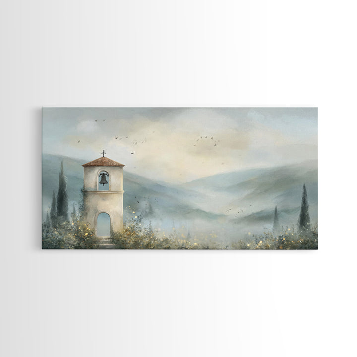 Bell Of Hope – Framed Canvas Print – Christian Decor – Christian Wall Art – Christian Art Canvas – Modern Christian Art