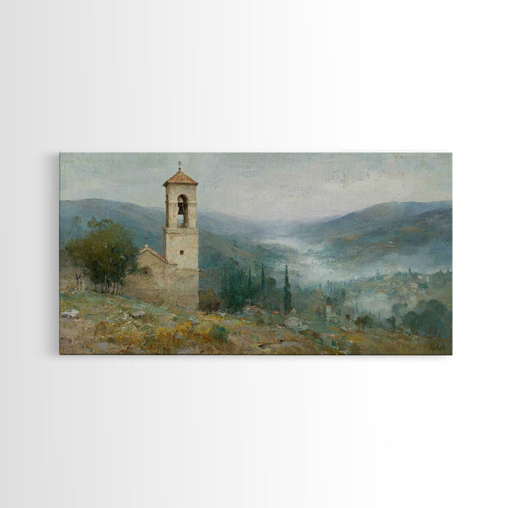 Mountain Sanctuary – Framed Canvas Print – Christian Art Canvas – Christian Decoration – Modern Christian Art – Christian Wall Art