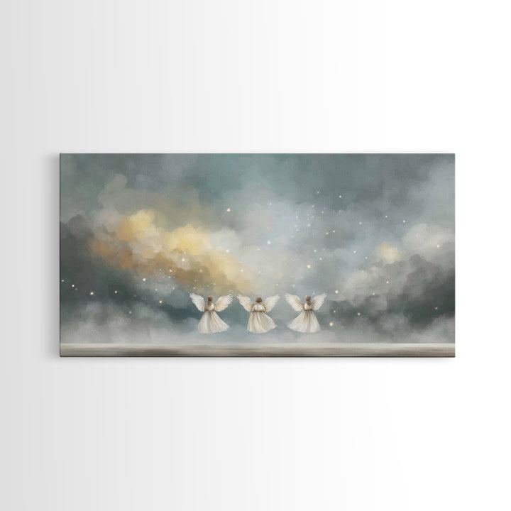 Threefold Glory – Framed Canvas Print – Christian Art – Abstract Christian Art – Christian Art Work – Christian Wall Art – Unique Christian