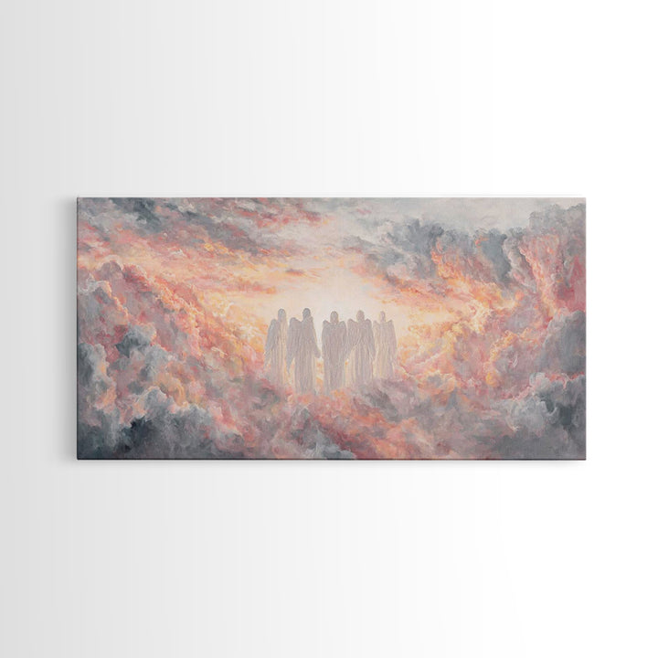 Dawn Revelation – Framed Canvas Print – Christian Wall Art – Christian Art Canvas – Modern Christian Painting – Large Christian Art – Chris