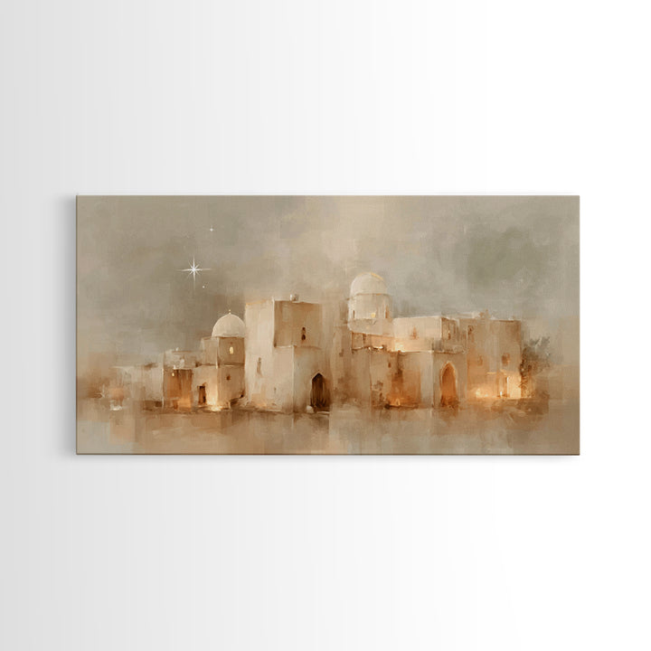 Star of Bethlehem – Framed Canvas Print – Christian Wall Art – Christmas Art Prints – Christian Art Canvas – Christian Christmas Decor – Mo
