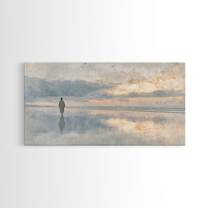 Radiant Peace – Framed Canvas Print – Christian Christmas Art – Christian Wall Art – Christian Art Canvas – Jesus Painting – Christmas Art
