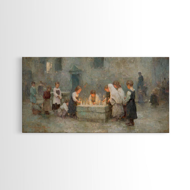Children Of Blessing – Framed Canvas Print – Christian Art Canvas – Vintage Christian Art – Christian Wall Art – Christian Art Print – Chri