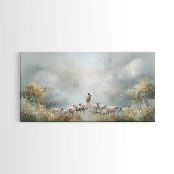 Guardian Of Peace – Framed Canvas Print – Christian Art Canvas – Jesus Painting – Christian Wall Art – Christian Art Work – Christian Gift