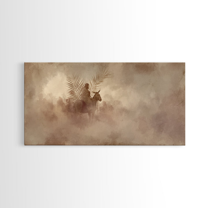 Journey Of Peace | Framed Canvas Print | Christian Wall Art | Christian Art Canvas | Jesus Painting | Christian Decor | Christmas Art