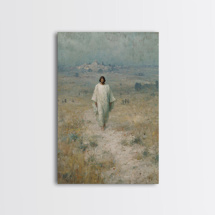 Desert Hope, Framed Canvas Print, Christian Art Canvas, Jesus Painting, Christian Wall Art, Modern Christian Art, Christian Gift, Christmas