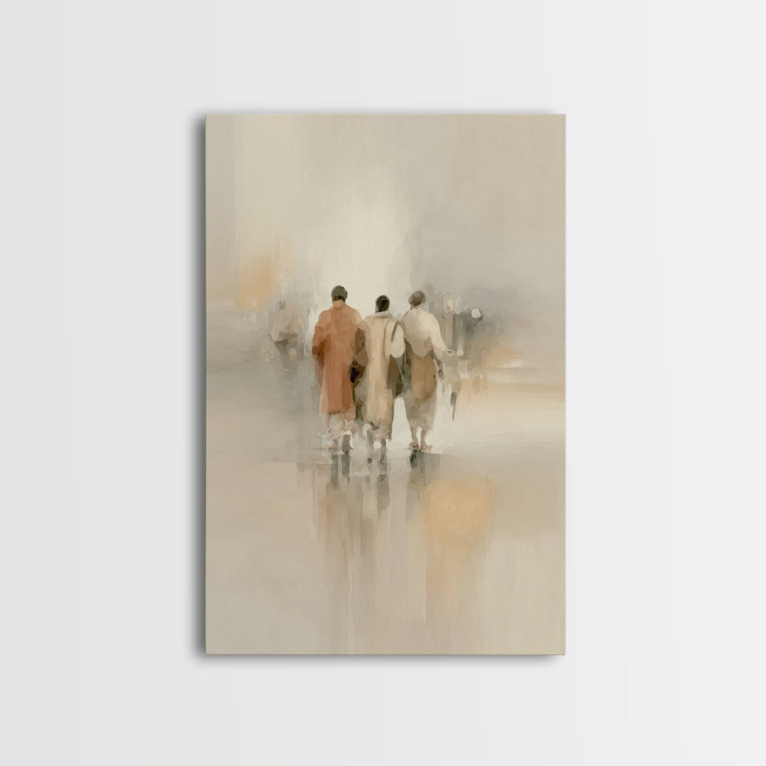 Faithful Companions – Framed Canvas Print – Christian Art Canvas – Christian Wall Art – Christian Paintings – Subtle Christian Art – Christ
