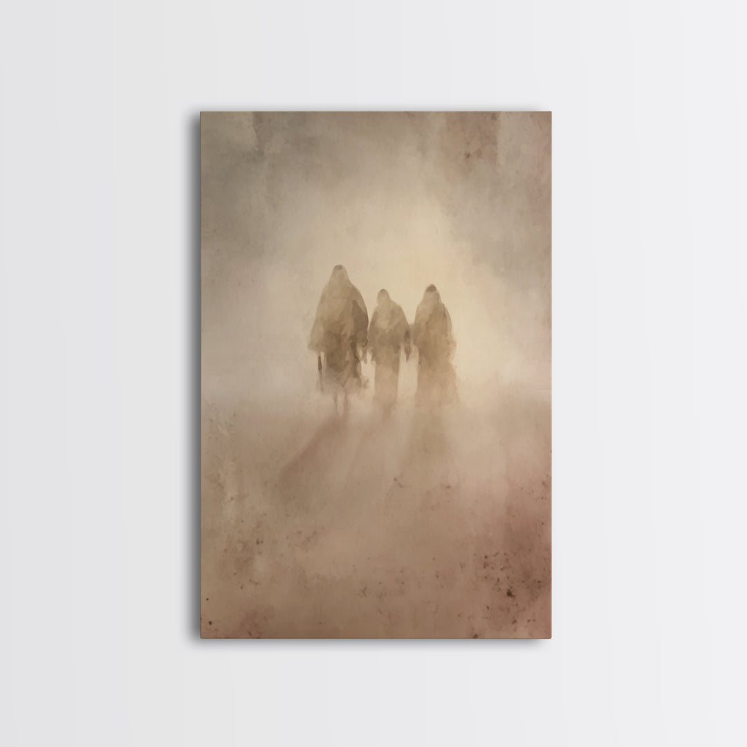 Wilderness Companions – Framed Canvas Print – Christian Art Canvas – Christian Wall Art – Jesus Painting – Subtle Christian Paintings – Chr