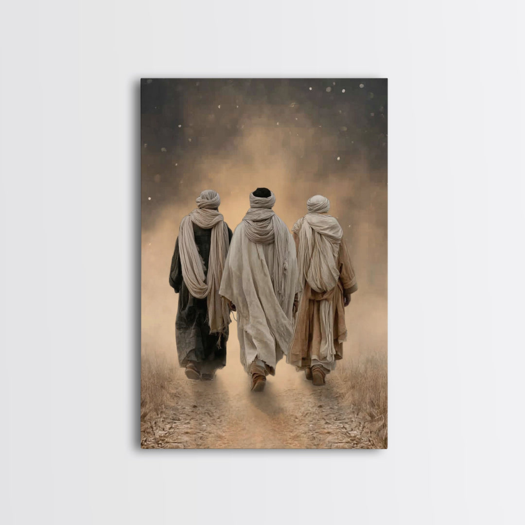 Sacred Journey – Framed Canvas Print – Christian Wall Art – Christian Art Canvas – Christian Paintings – Christian Gift – Vintage Christian