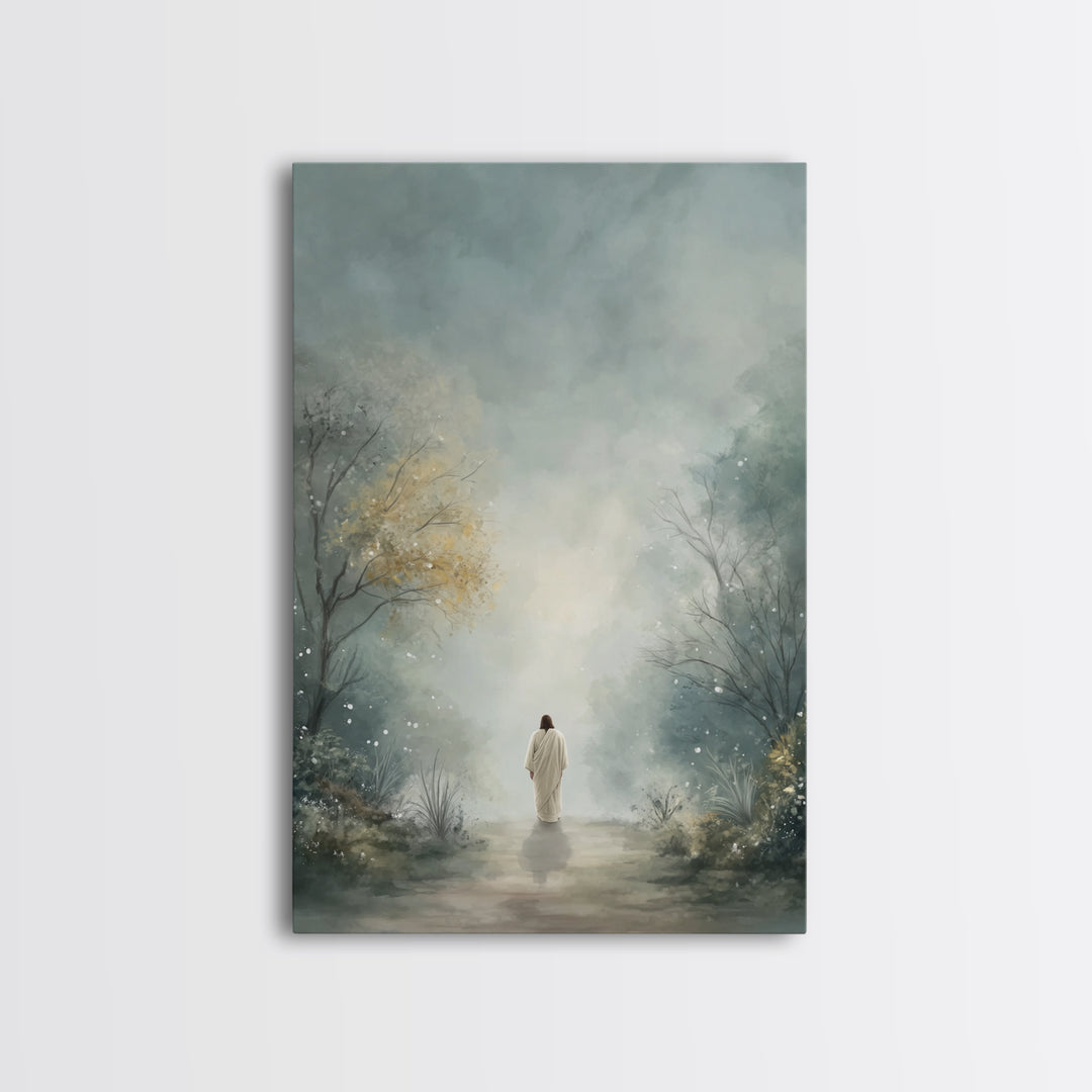 Garden Of Peace – Framed Canvas Print – Christian Art Canvas – Christian Wall Art – Christian Art Painting – Subtle Christian Art